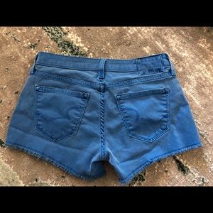 Blue big star shorts